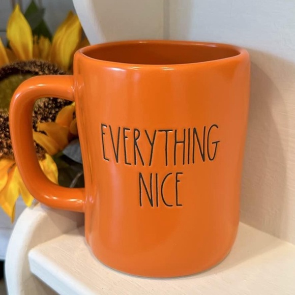 🍂Rae Dunn PUMPKIN SPICE EVERYTHING NICE Double Sided Mug - Picture 2 of 4